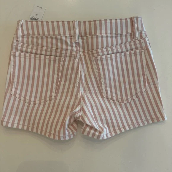 GAP Kids Pink and White Striped Shorts - Picture 2 of 3